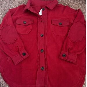 Zenana Outfitters Red V-Neck Sweater